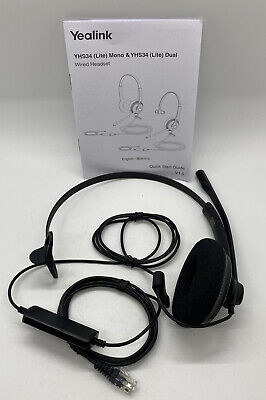 Yealink YHS34 Mono Analog Wired Headset