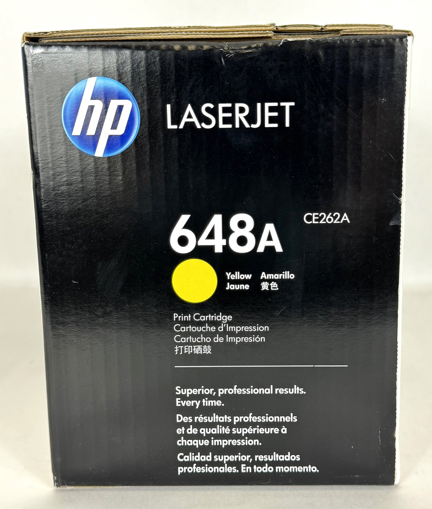 GENUINE OEM HP CE262A 648A YELLOW TONER CARTRIDGE Laserjet CP4025 CP4525