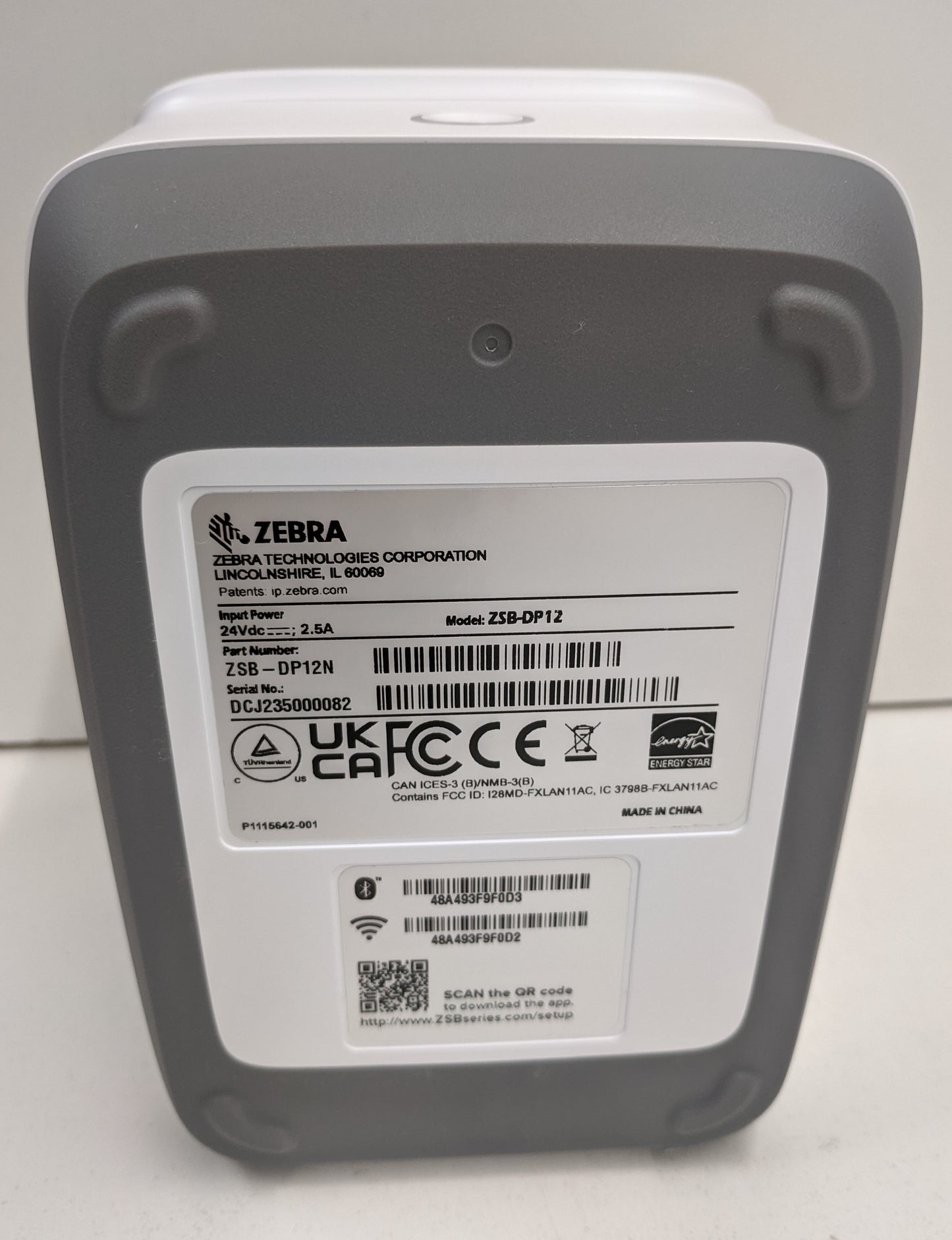 ZEBRA ZSB-DP12 LABEL PRINTER