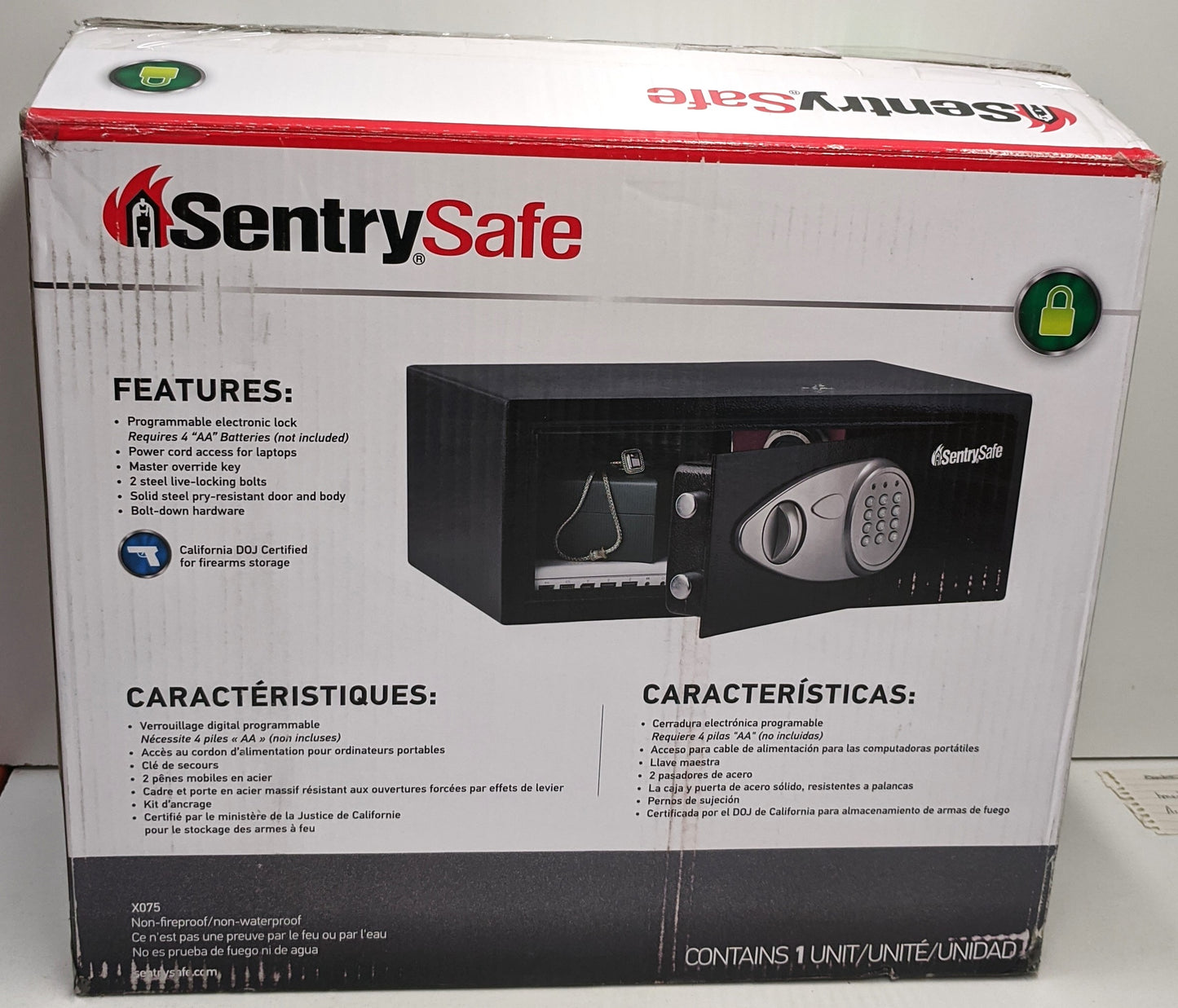 SENTRYSAFE X075 SECURITY SAFE
