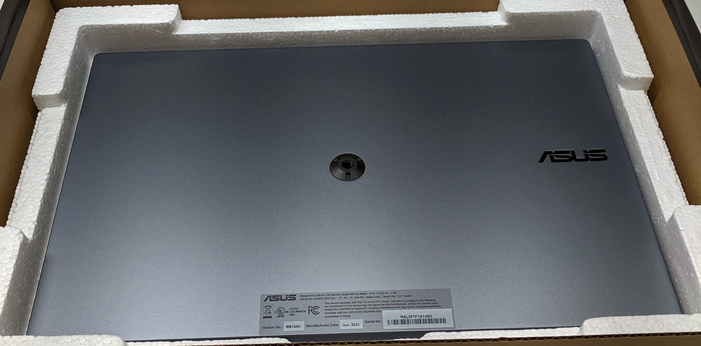 ASUS ZENSCREEN MB14AC 14IN MONITOR - MISSING CABLE