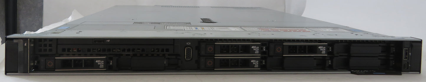 Dell PowerEdge R440 Xeon Gold 6242 (x2) @2.8GHz 128GB RAM 480GB (x4) SSD 8-BAY