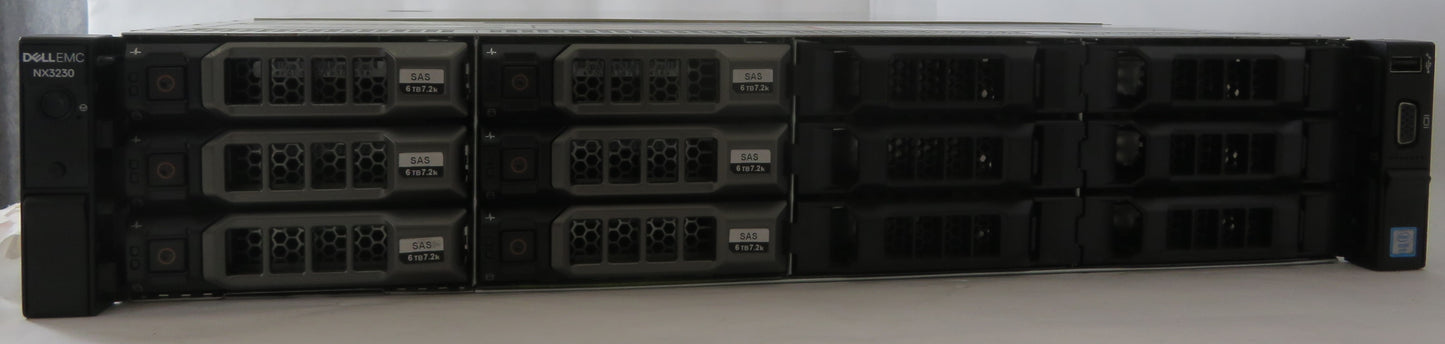 Dell EMC NX3230 Xeon E5-2609 @2.4GHz 16GB RAM 300GB(x2) SAS +6TB(x6) HDD