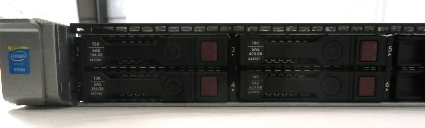 HP ProLiant Server DL360 G9 E5-2640v3(x2)@2.6Ghz 64GB RAM 600GBx2 146GBx2 800Wx2