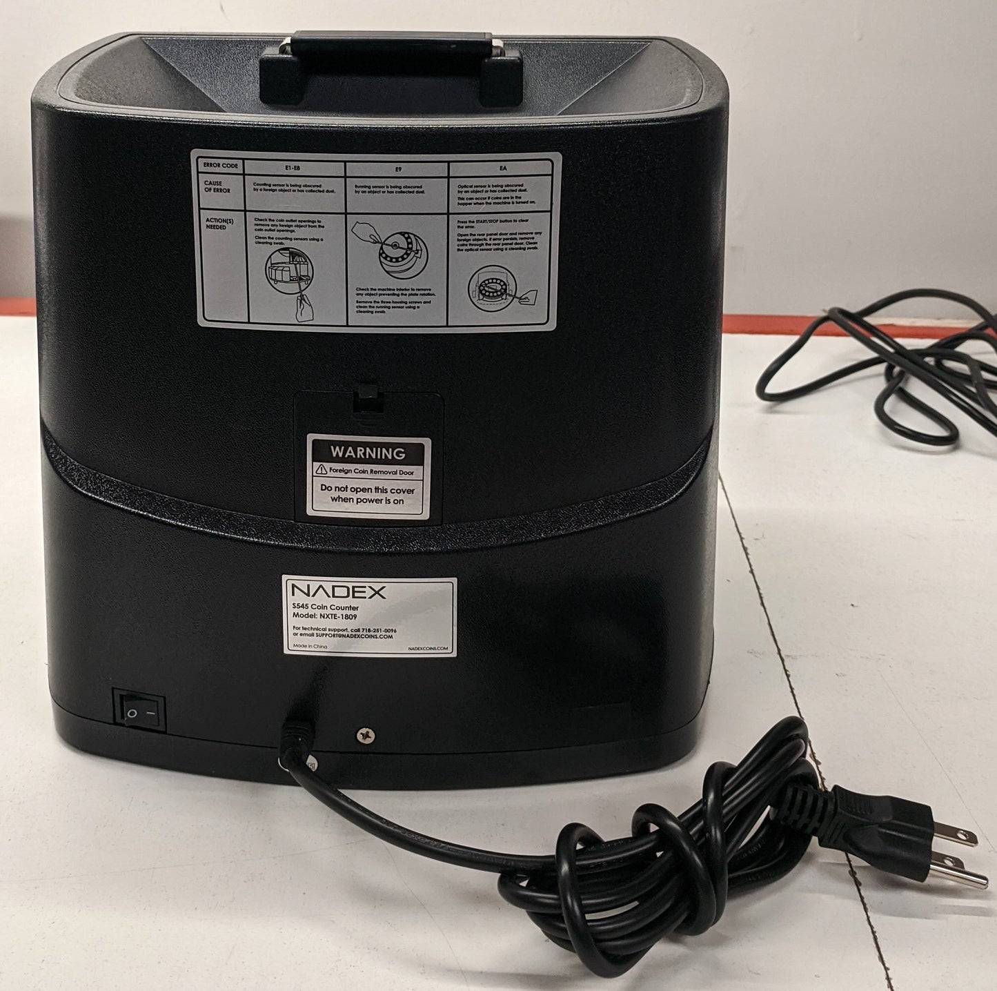 Nadex S545Coin Counter, Sorter And Wrapper