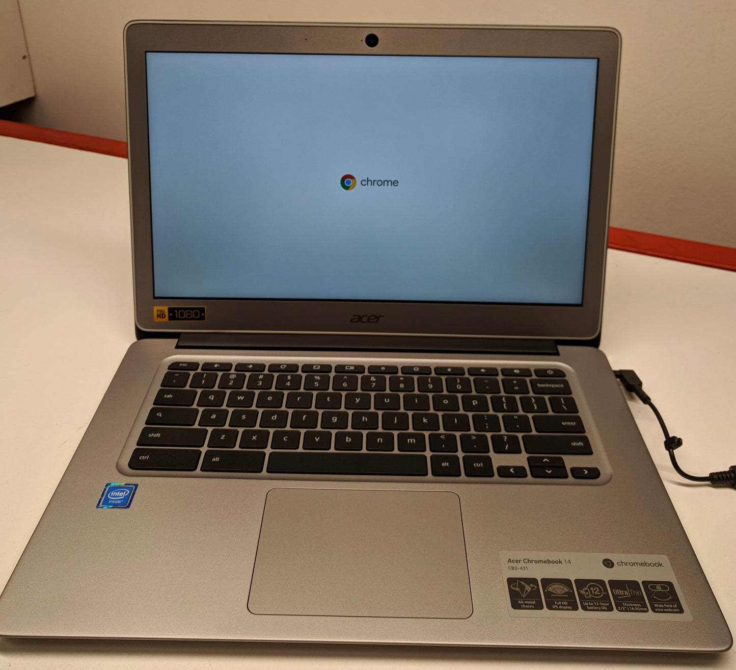 HP - 14 Chromebook Laptop-CN3160, 4GB, 16GB EMMC