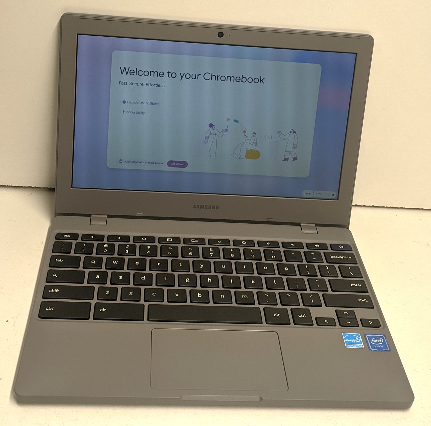 SAMSUNG CHROMEBOOK 310XBA-K04 C-N4000 4GB RAM 16GB SSD-SCRATCHED