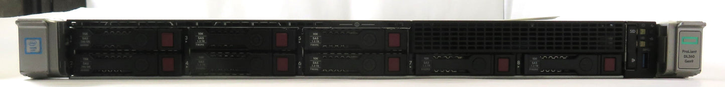 HPE ProLiant DL360 Gen9 2xE5-2650v4 @2.2GHz 256GB 2x800W 2x146GB 6x1.2TB