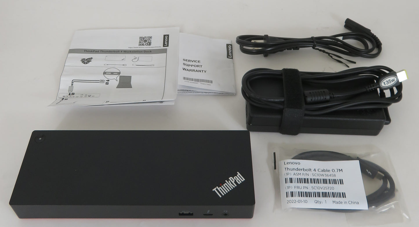 New Open Box Lenovo ThinkPad Thunderbolt 3 Dock Type 40AC DK1841 40AN 03X7538