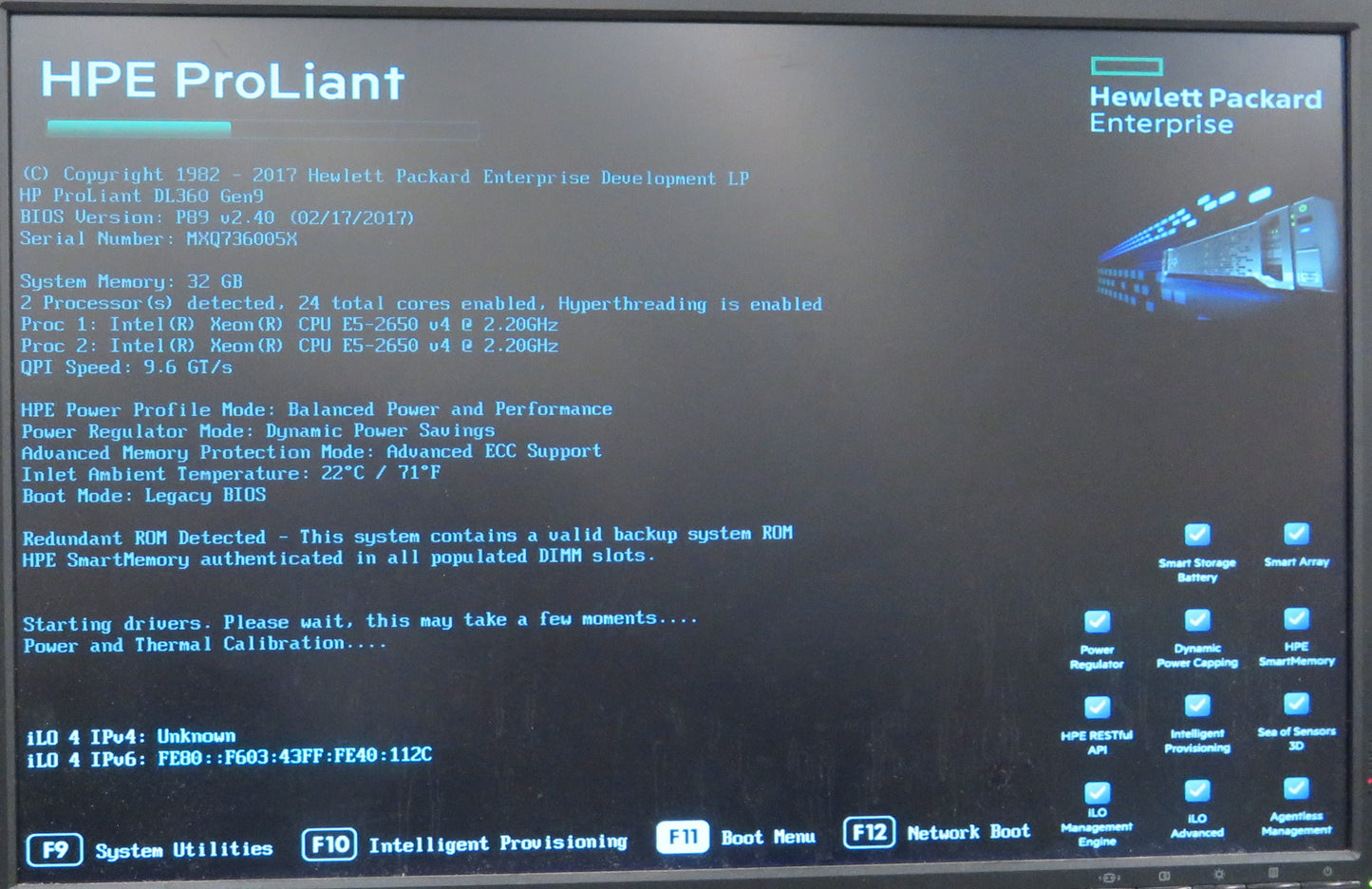 HP ProLiant Server DL360 G9 E5-2650v4(x2) 2.2Ghz 32GB RAM 300GBx2 1.8TBx6 800Wx2