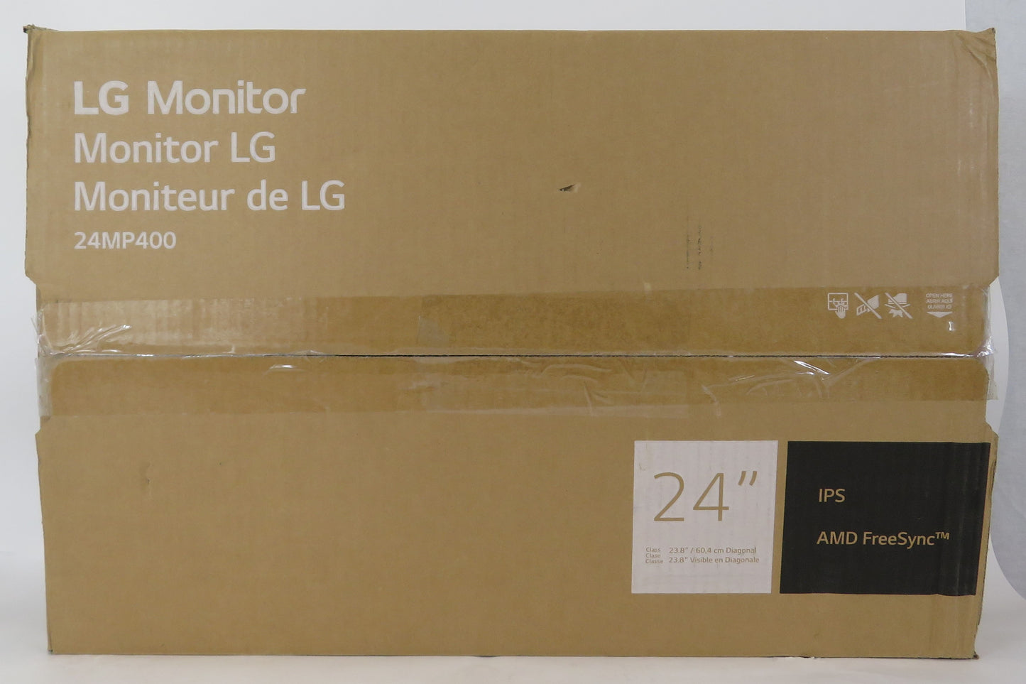 Open Box LG 24MP400 1080p 24in FHD IPS Borderless Monitor AMD FreeSync