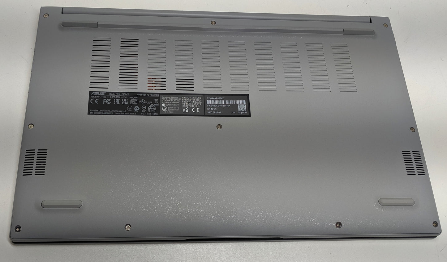 ASUS VIVOBOOK F1504V 15.6 IN i7-150U, 16GB, 512GB SSD