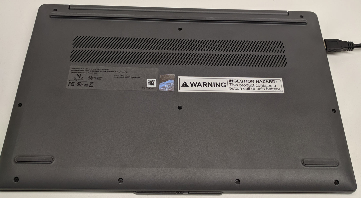 IDEAPAD SLIM 3 15AMN8 R3-7320U@2.4GHZ, 8GB, 512GB