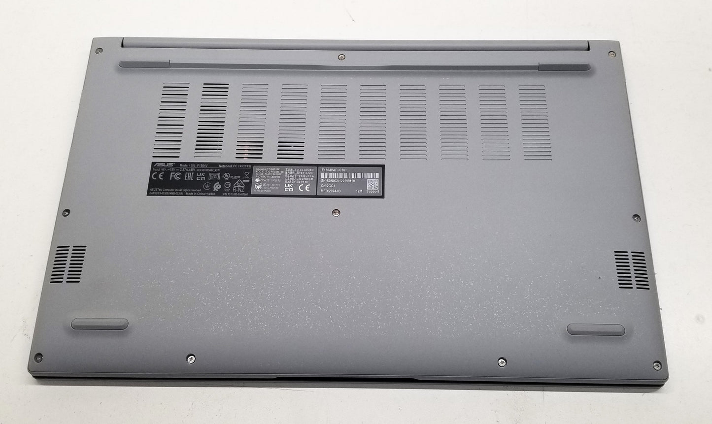 ASUS VIVOBOOK F1504V 15.6 IN i7-150U, 16GB MEMORY, 512GB SSD