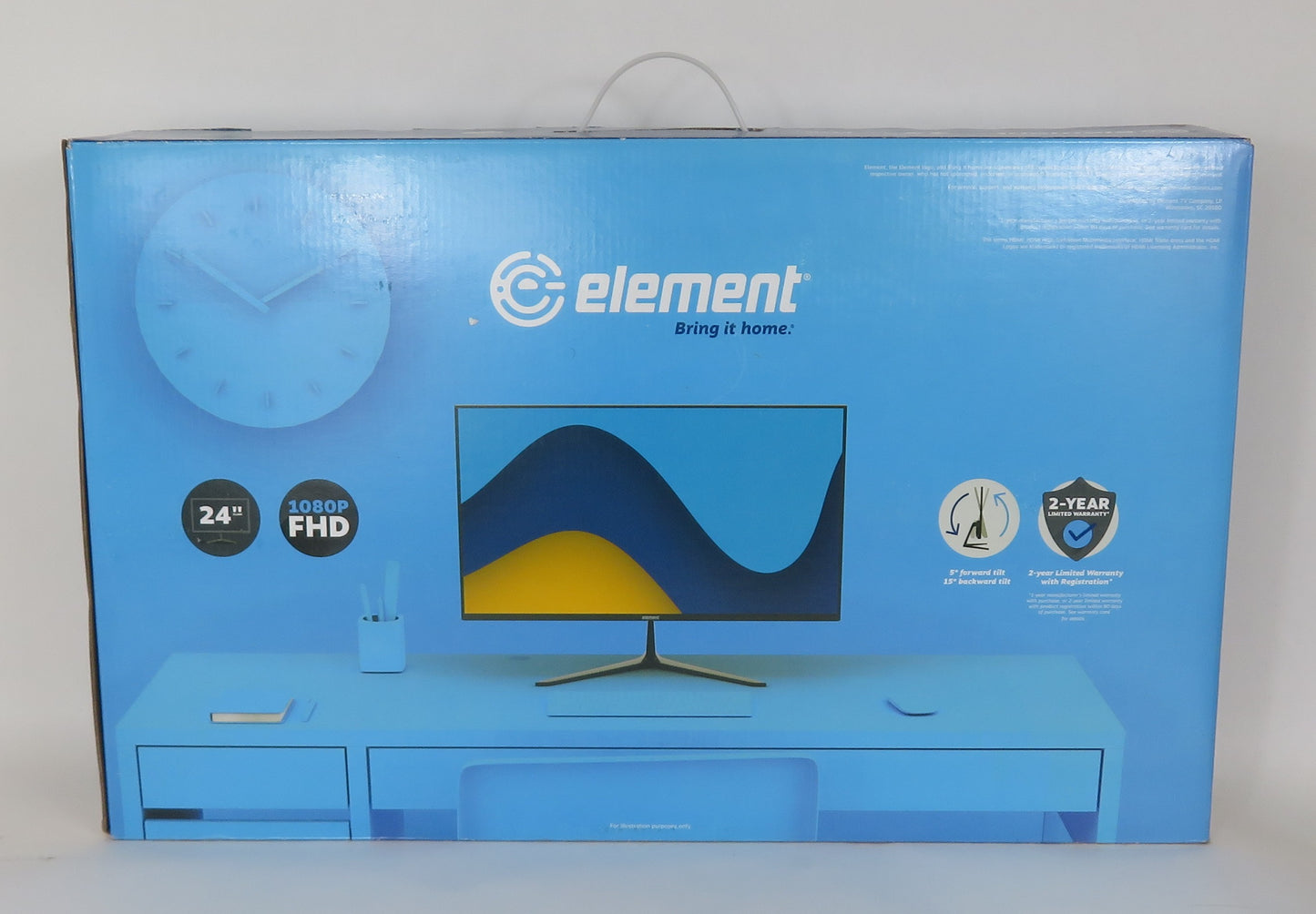 Element Electronics EM2FPAB24B 24" 1080P Frameless Monitor