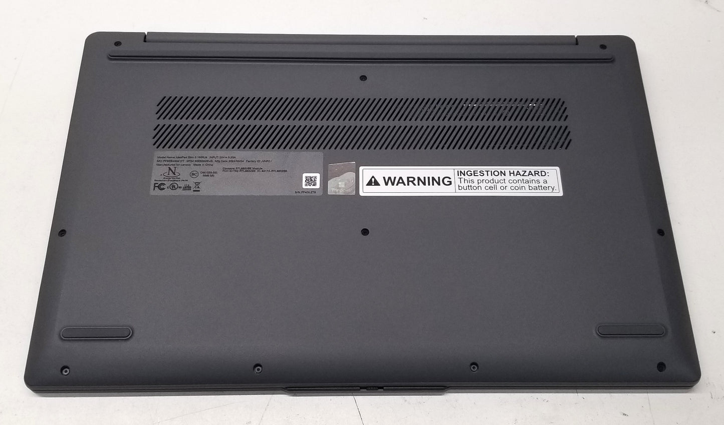 LENOVO IDEAPAD SLIM 3 15IRU9 15.6" i5-120U, 8GB MEMORY, 256GB SSD