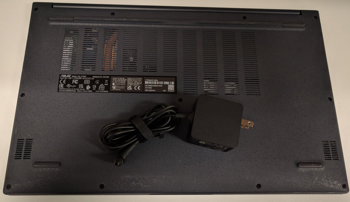 Asus Vivobook F1704V I5-120U 16GB RAM 512GB SSD