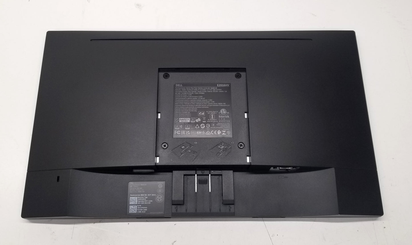 Dell 19.5 In LED LCD Monitor, Black E2016HV