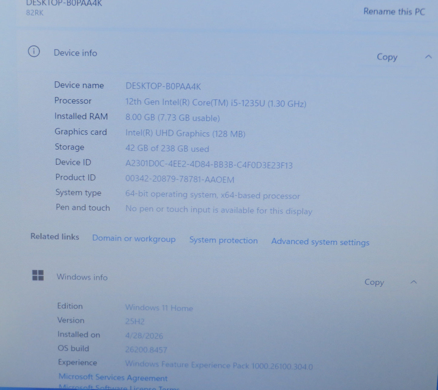 Lenovo IdeaPad 3 15.6in FHD i5 1235U 1.3GHz 8GB RAM 256GB Win11
