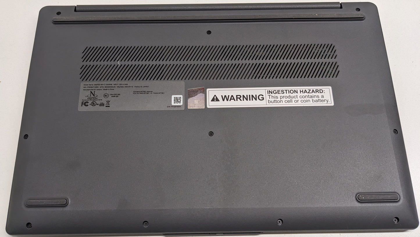 Lenovo Ideapad Slim 3 15AMN8 R3-7320U@2.4GHZ, 8GB, 512GB