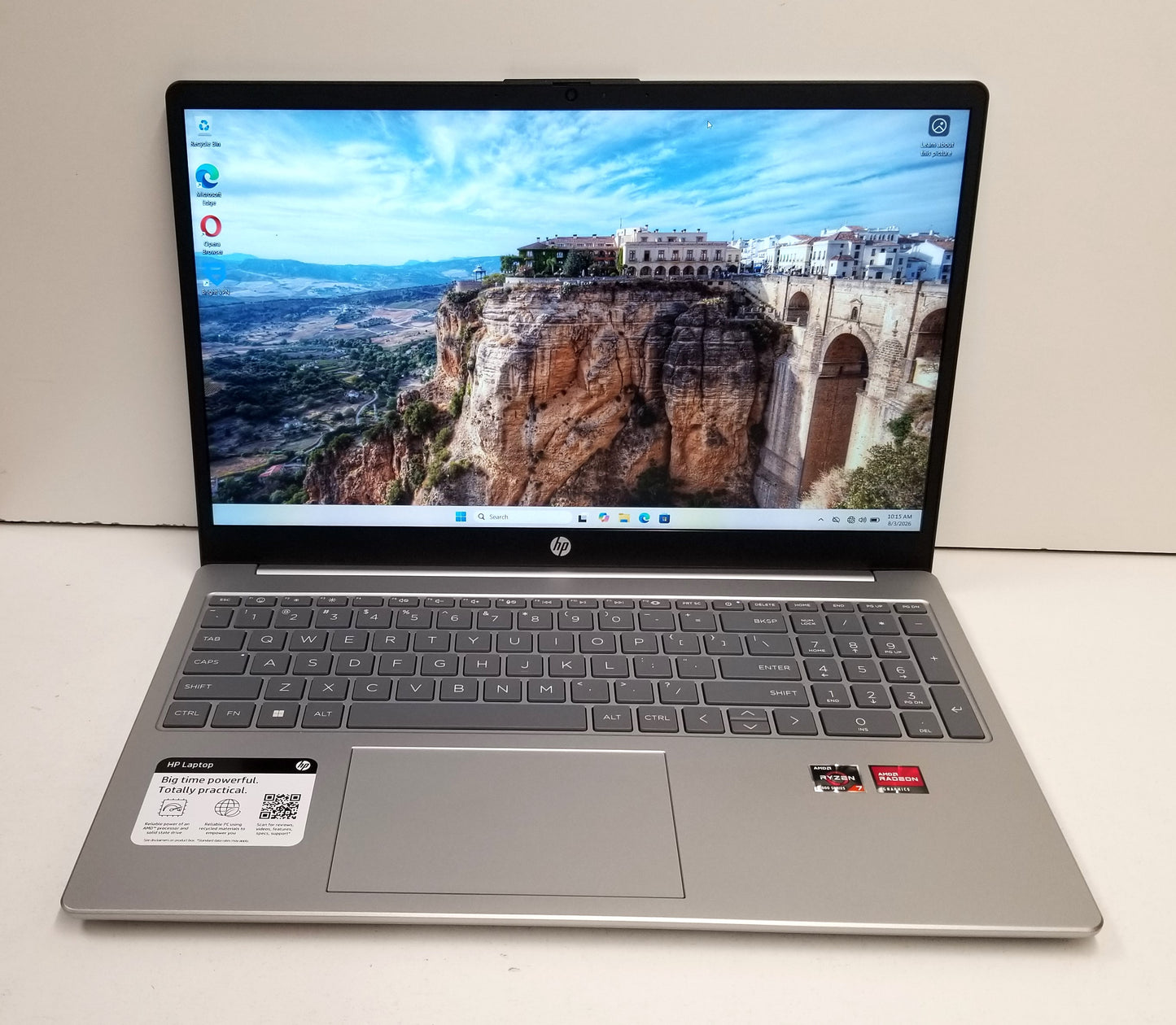 HP 15-FC0077OD 15.6 In R7-7730U, 16GB,256GB SSD
