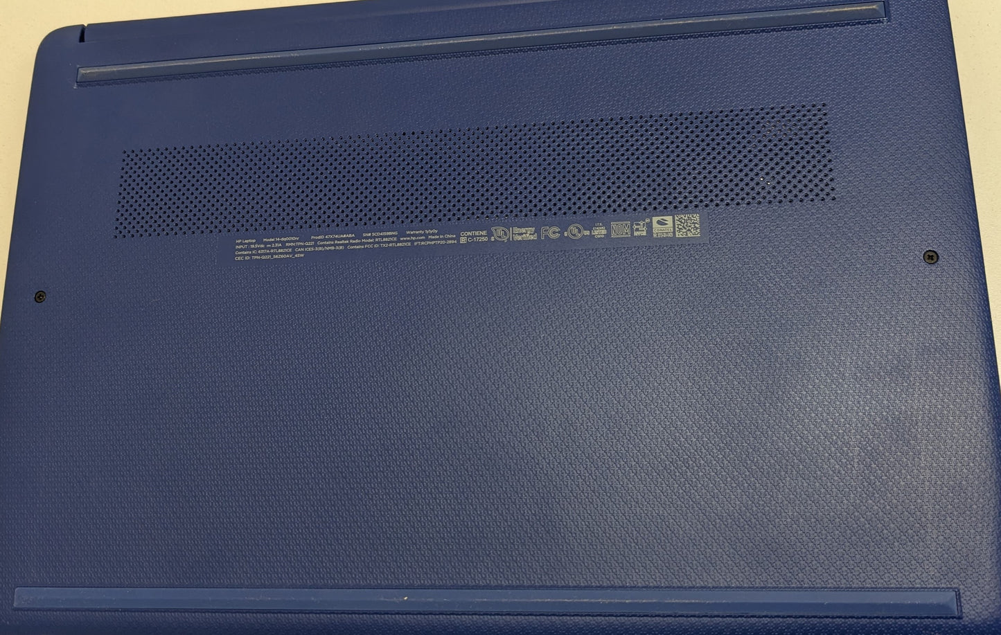 HP 14-DQ0010NR N-4120@2.1GHZ, 4GB, 64GB