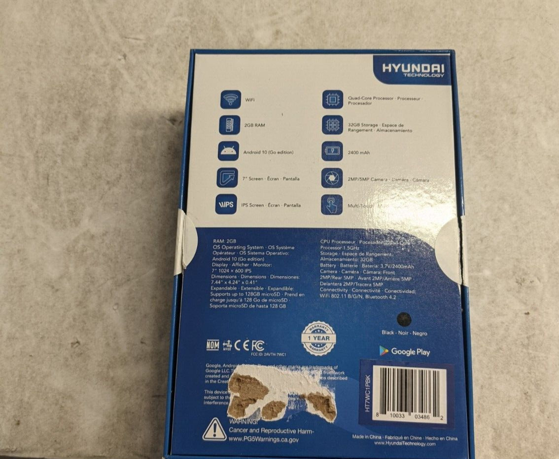 Hyundai Hytab Plus 1.5 GHz, 2GB Ram, 32GB SSD