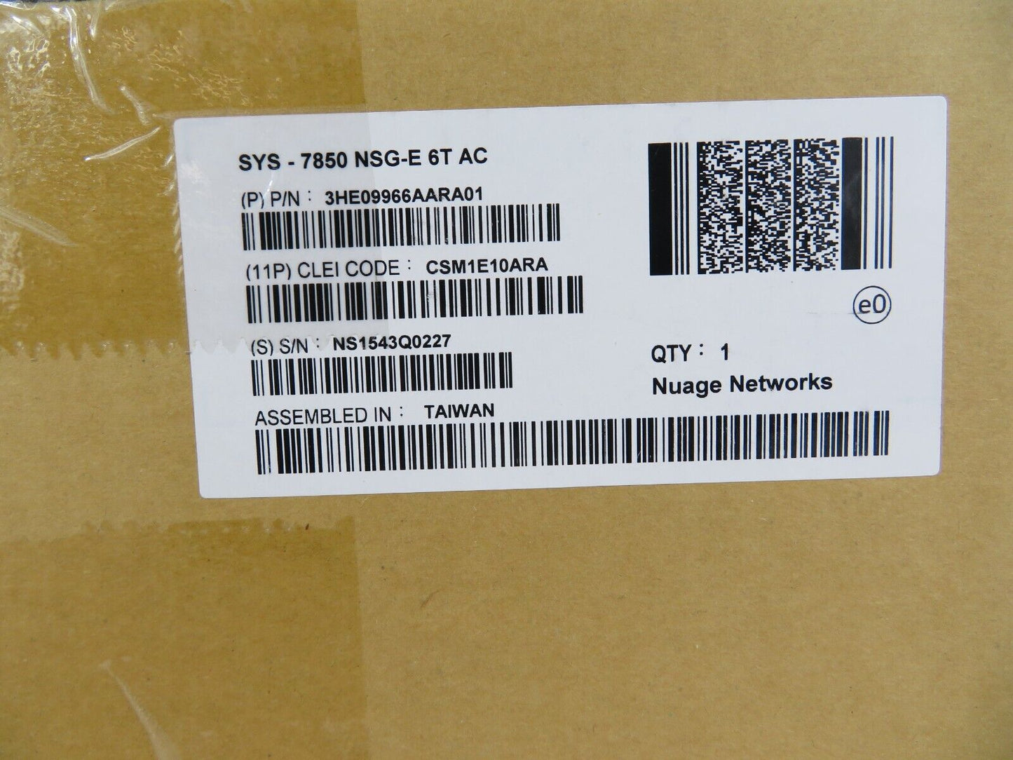 NEW NUAGE NETWORKS SYS-7850 NSG-E 6T AC PORT Network Services Gateway