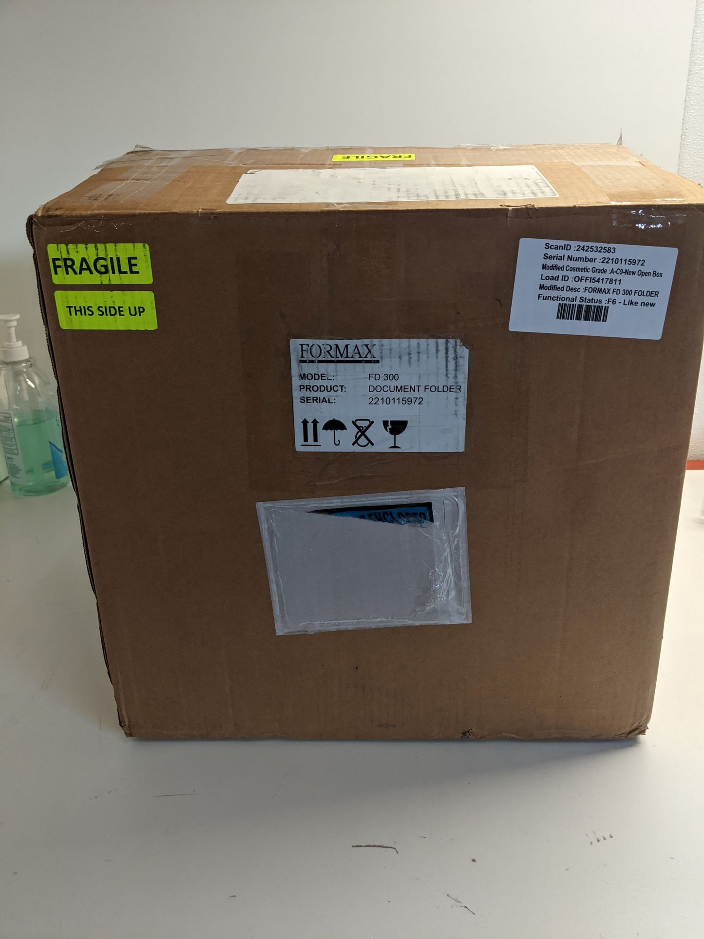 Formax FD 300 Document Folder, LCD Control Panel with 3-digit Resettable Counter