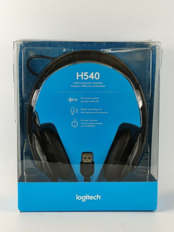 NEW Sealed Logitech H540 Black Headband Headset USB