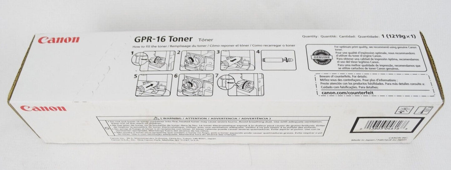 NEW Canon GPR-16 Toner Cartridge Black iR 3035 3225 3530 4530
