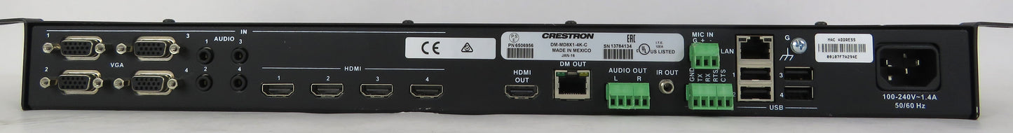 Crestro DM-MD8X1-4K-C 4K Scaling Auto-Switcher W/DM 8G+ & HDBaseT Output