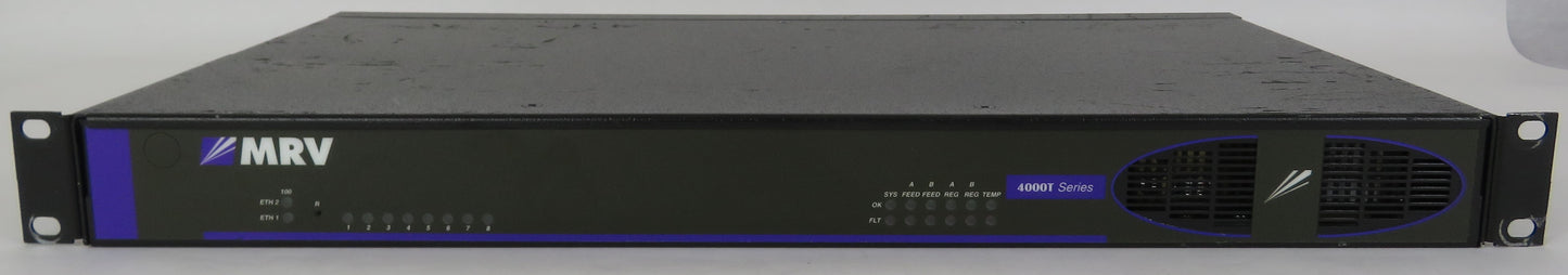 MRV 4000T Series 8-Port Console Server LX-4008T-102AC w/ 2 PSU