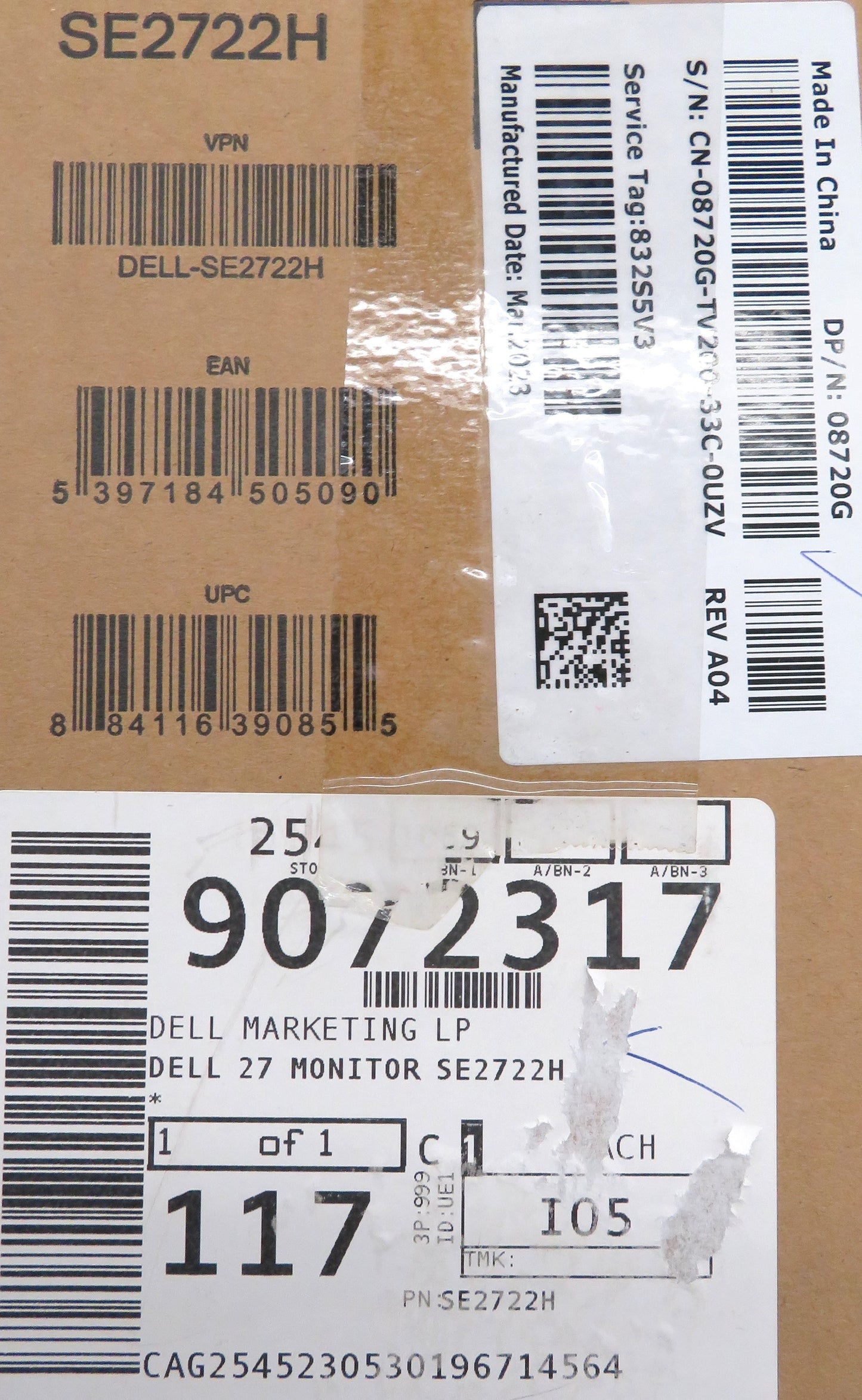 Open Box Dell SE2722H 27in 75Hz Full HD LED Monitor