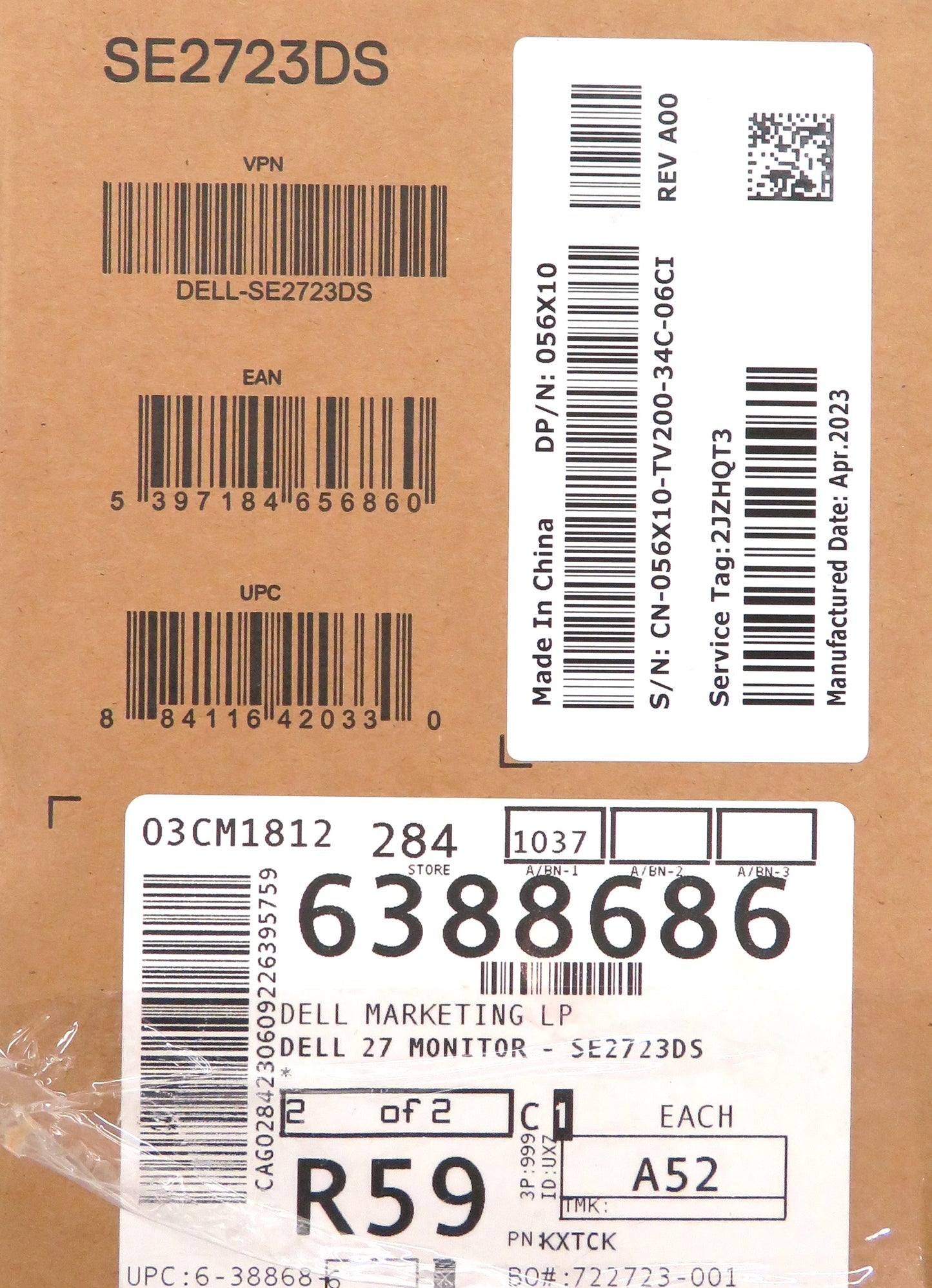Dell SE2723DS 27in Widescreen IPS LED Monitor In Open Box
