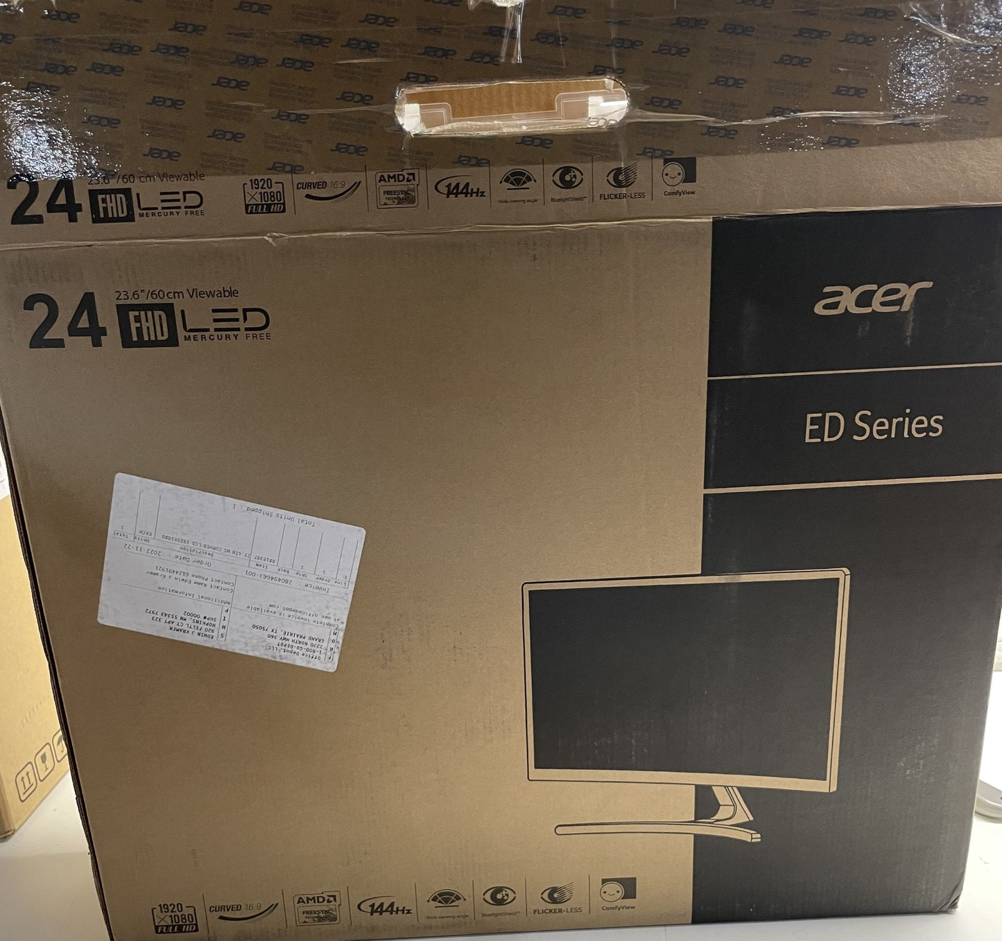ACER ED242QR Monitor