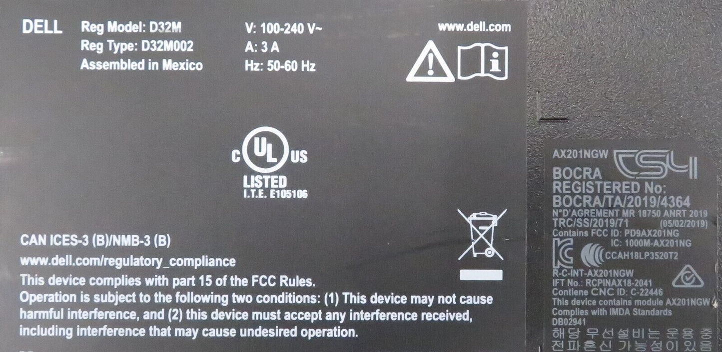 DELL INSPIRON 3910 I3-12100 @ 3.30GHz 8GB 256GB SSD NO OS