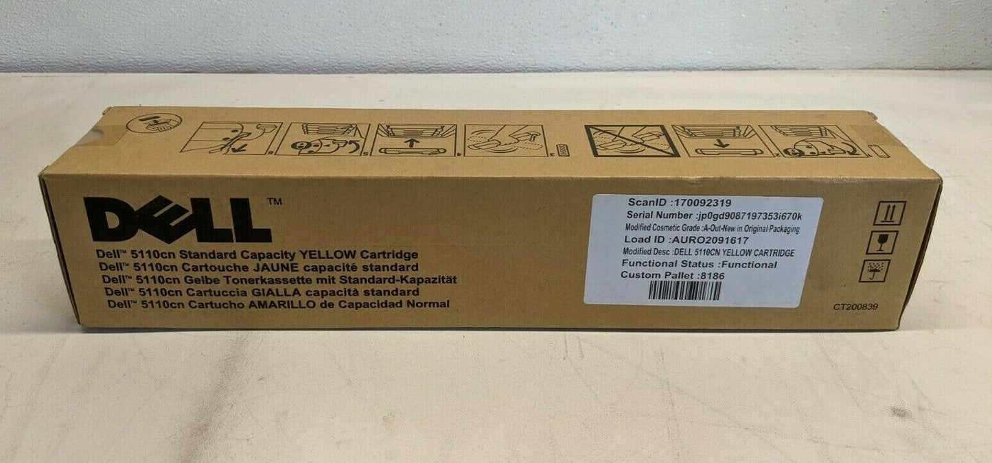 NEW Dell 5110cn Standard Capacity YELLOW cartridge