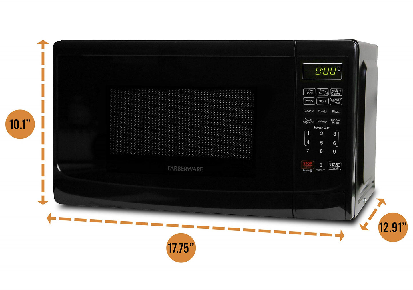 FARBERWARE COUNTERTOP MICROWAVE FMO07ABTBKA 0.7 CU-FT/700 WATT