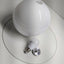 LumiSource Trombone Floor Lamp, 70-1/2"H, White Shade/Gold Base