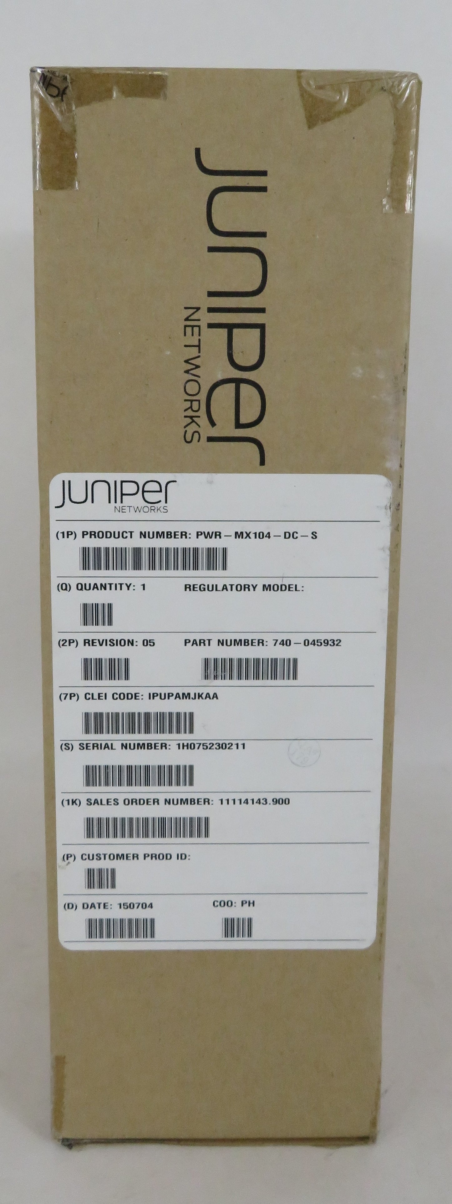 BRAND NEW Juniper PWR-MX104-DC-S PSU Power Supply Unit