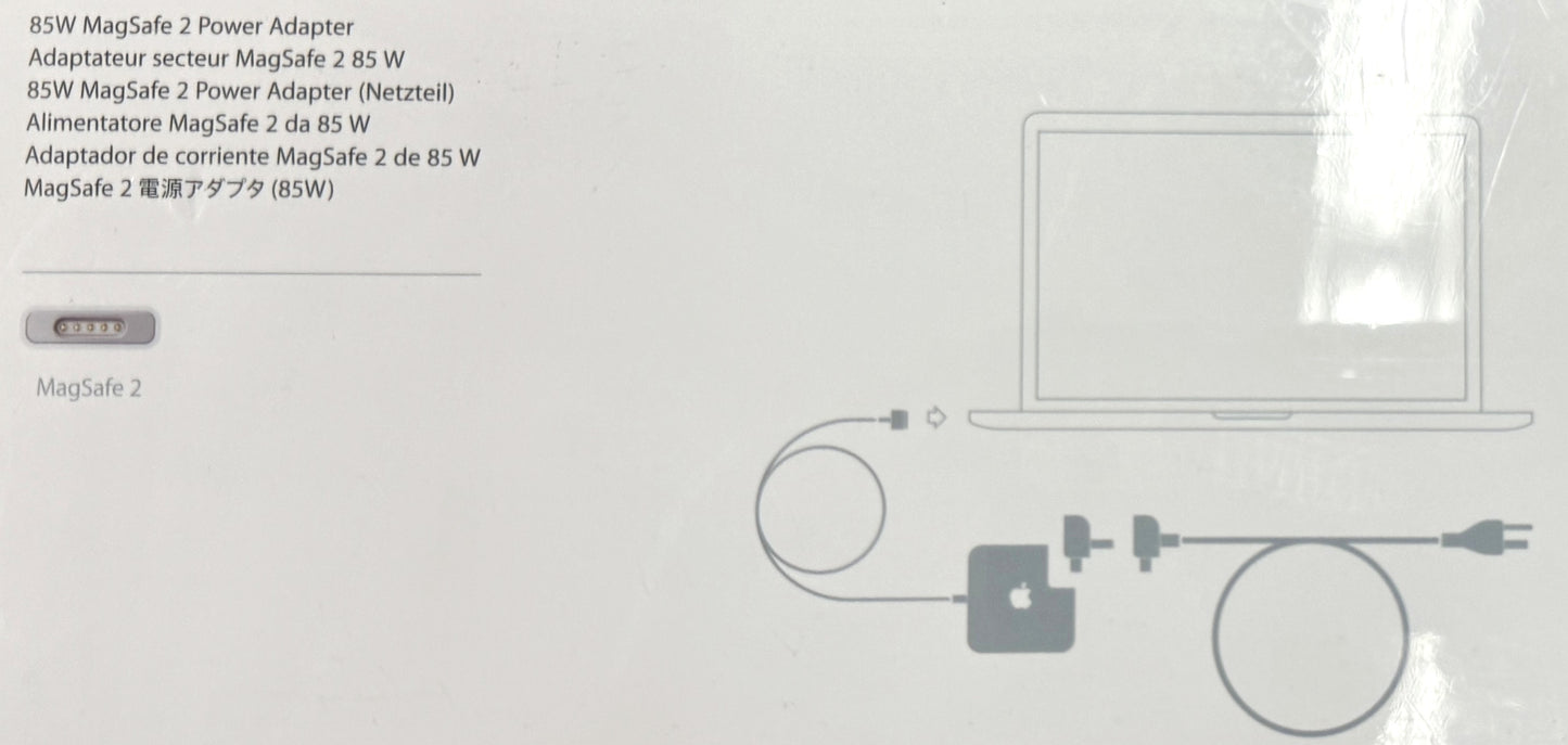 NEW Apple 85W MagSafe 2 Power Adapter MacBook Pro Retina/Air (MD506LL/A)