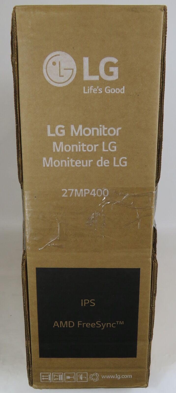Open Box LG 27MP400 27" FHD IPS 3-Side Borderless FreeSync Monitor - Black