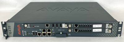 Avaya G430 Media Gateway w/ modules 2xMM710B T1/E1 HV11 and 1x S8300 D V7