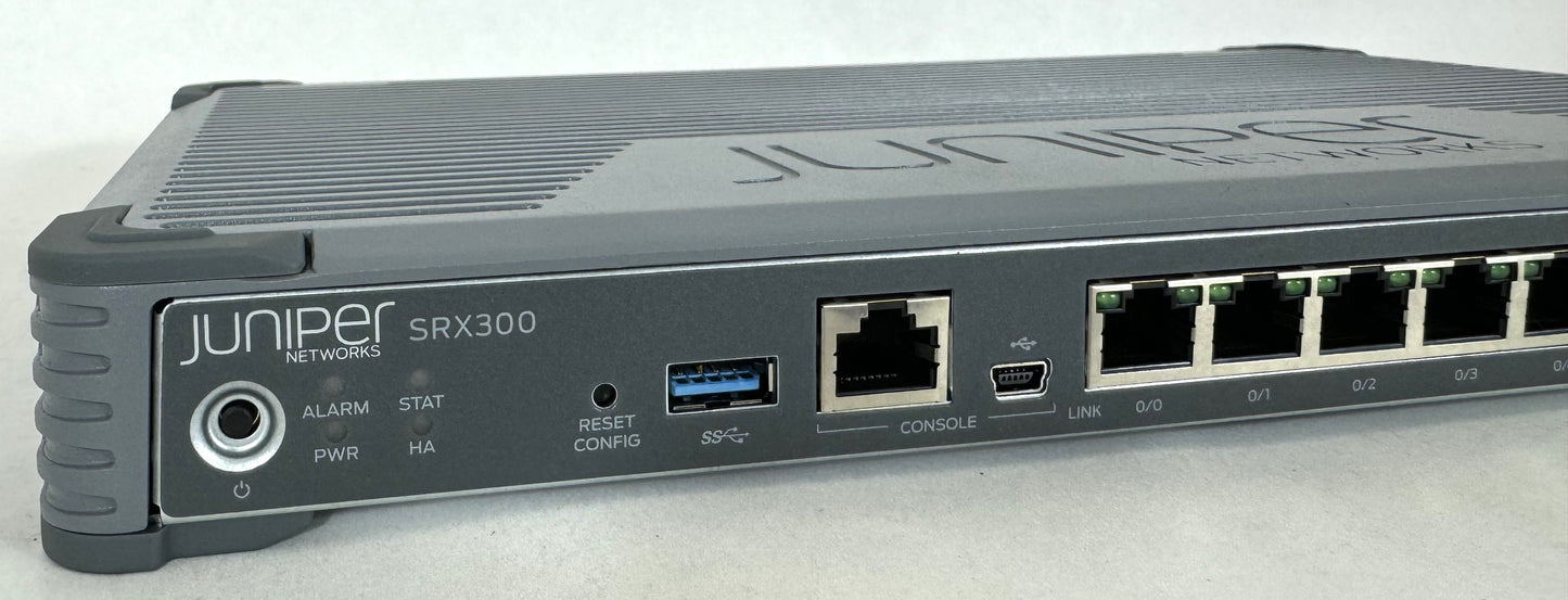 Juniper Networks SRX300 Services Gateway Firewall No AC Adapter