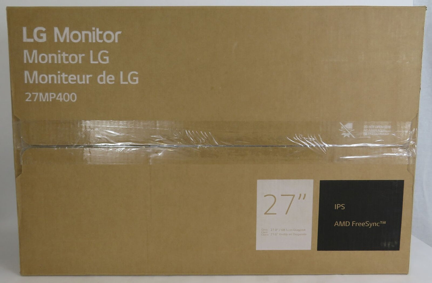Open Box LG 27MP400 27in FHD IPS 3-Side Borderless FreeSync Monitor - Black