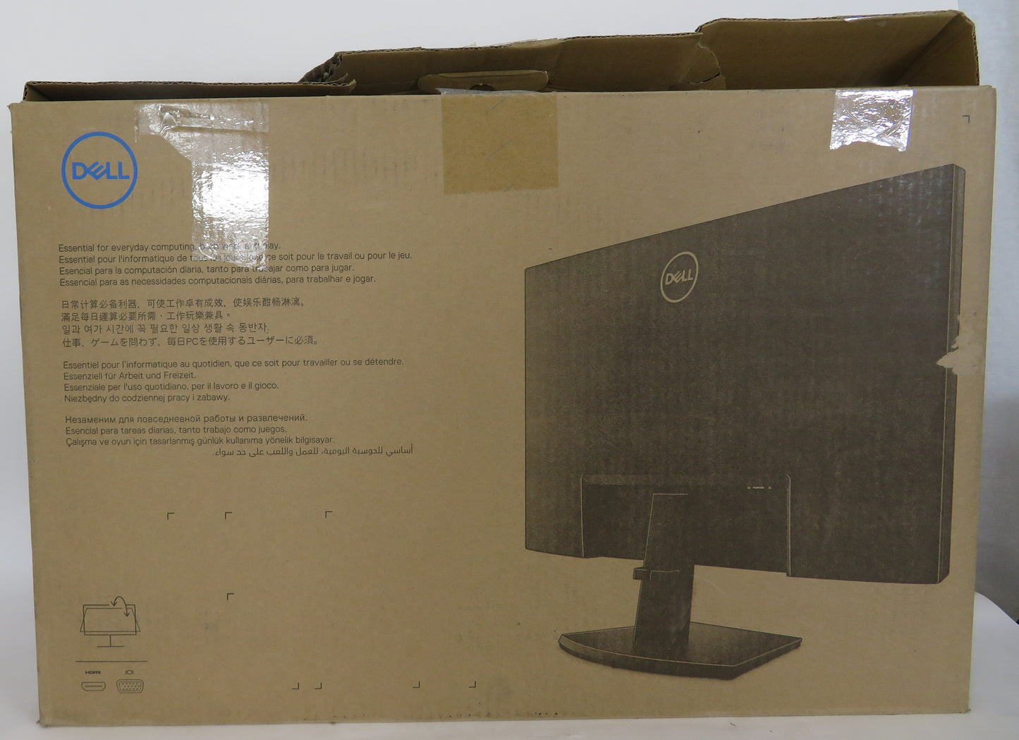 Open Box Dell 24in Monitor SE2422H Full HD VGA HDMI AMD FreeSync