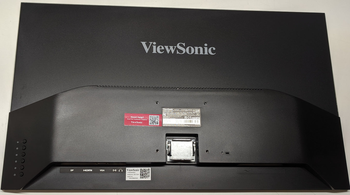 ViewSonic 1080p IPS Monitor VX3276-MHD 32" Thin-Bezel with HDMI, DP and VGA