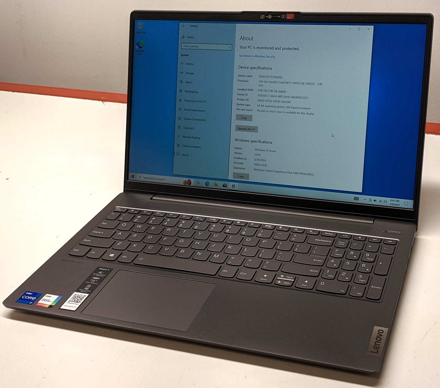 Lenovo IdeaPad 5 15ILT05 15.6 (I7-1165G7@2.8GHz, 8GB, 256GB)