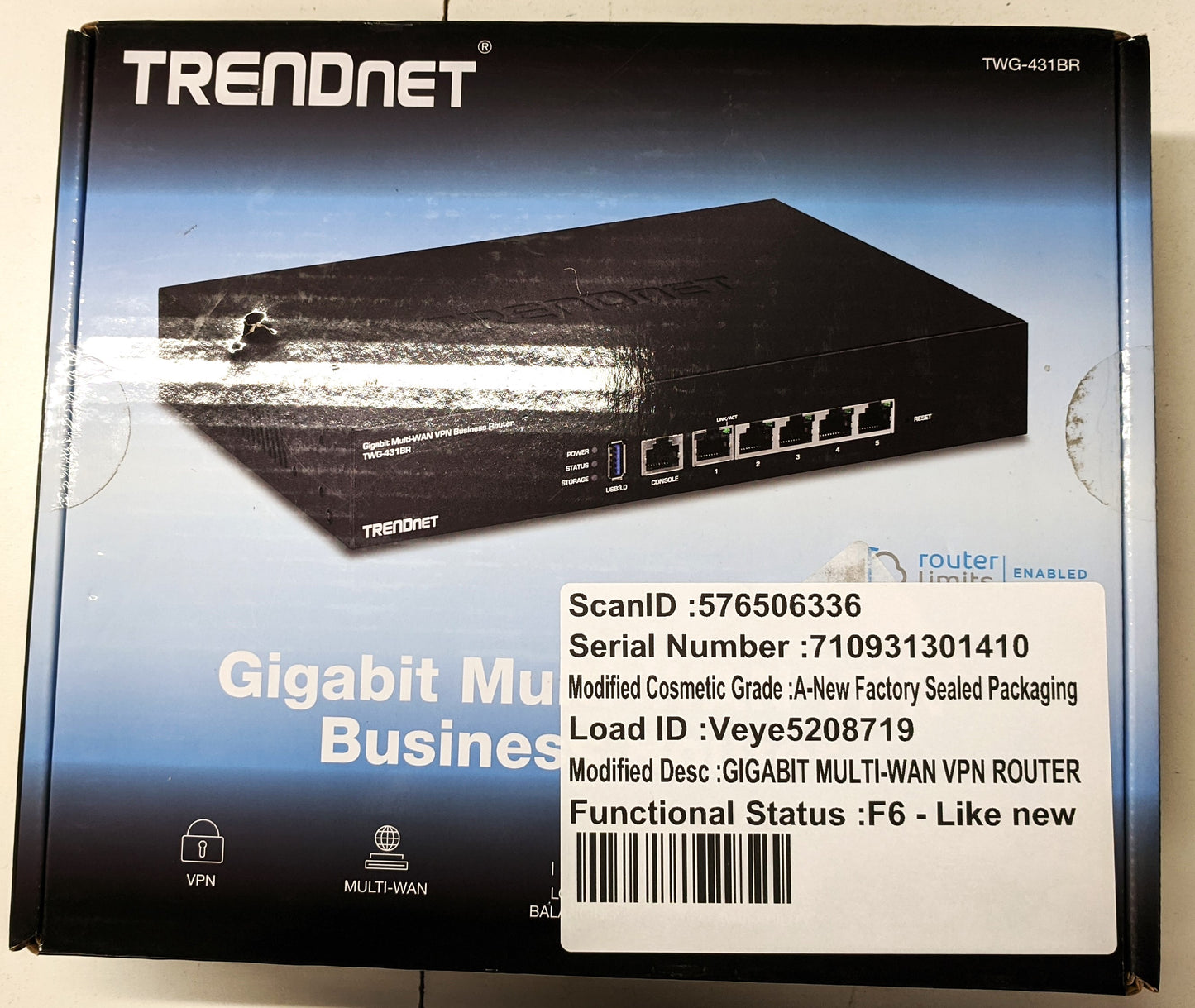 GIGABIT MULTI-WAN VPNTWG-431BR